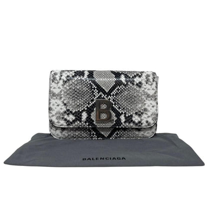 Balenciaga Python Print Wallet: Luxury Leather Chain Bag Elegance -   Shop Bags LLC