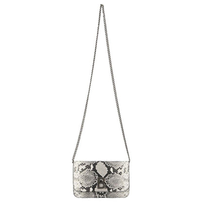 Balenciaga Python Print Wallet: Luxury Leather Chain Bag Elegance -   Shop Bags LLC