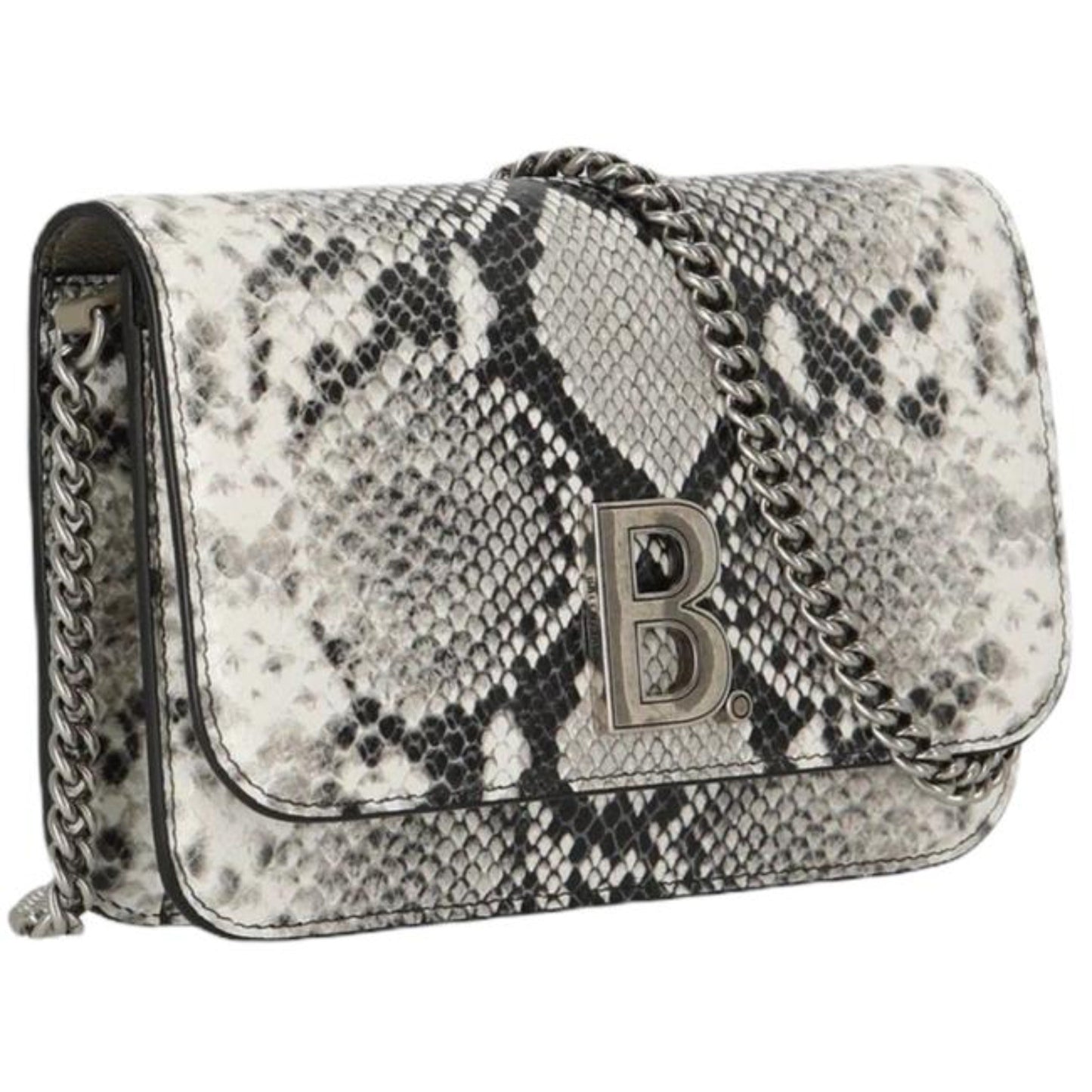 Balenciaga Python Print Wallet: Luxury Leather Chain Bag Elegance -   Shop Bags LLC