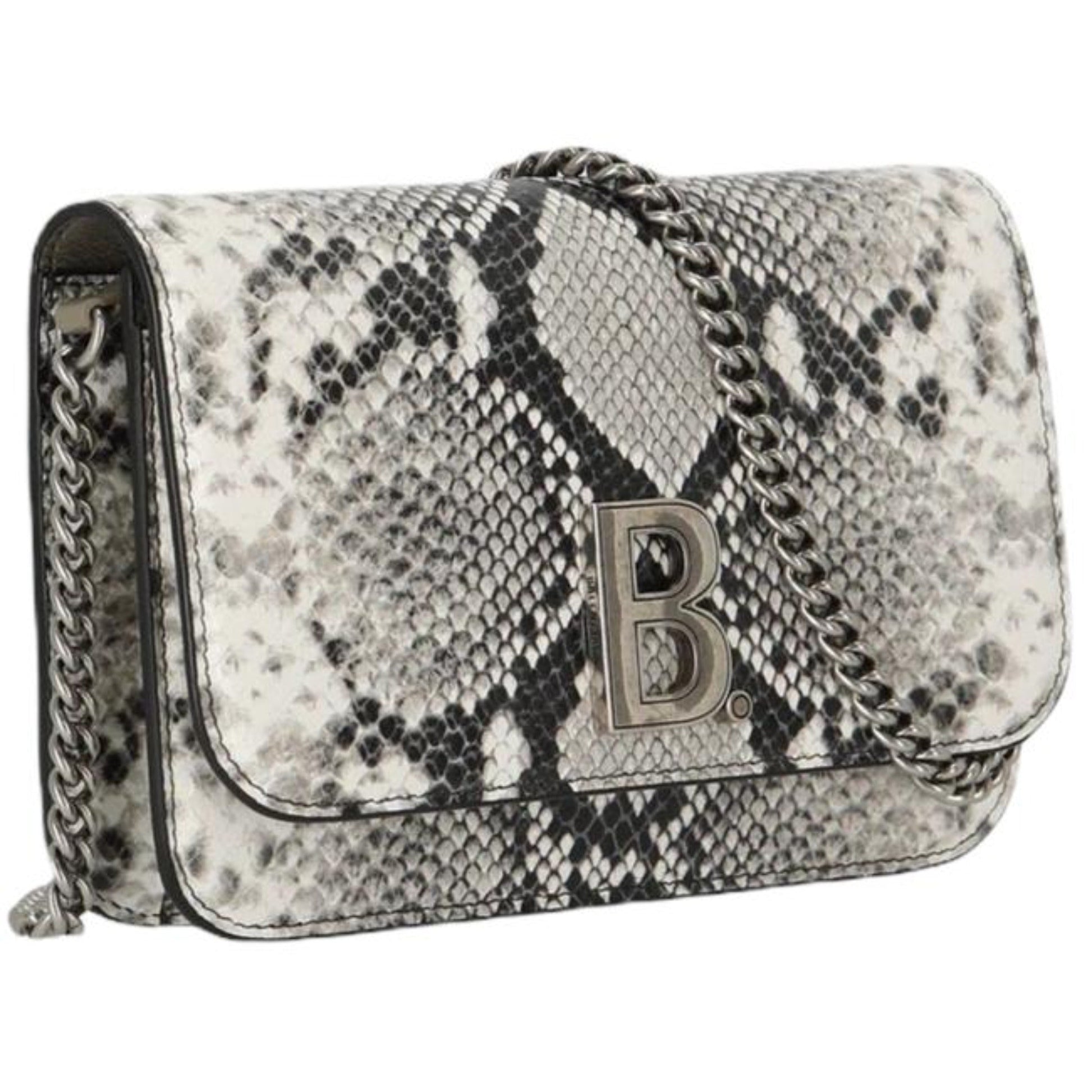 Balenciaga Python Print Wallet: Luxury Leather Chain Bag Elegance -   Shop Bags LLC
