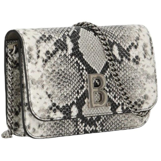 Balenciaga Python Print Wallet: Luxury Leather Chain Bag Elegance -   Shop Bags LLC