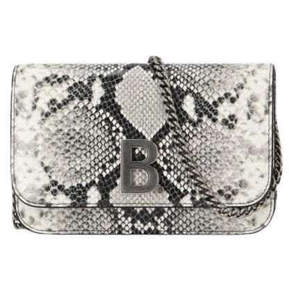 Balenciaga Python Print Wallet: Luxury Leather Chain Bag Elegance -   Shop Bags LLC