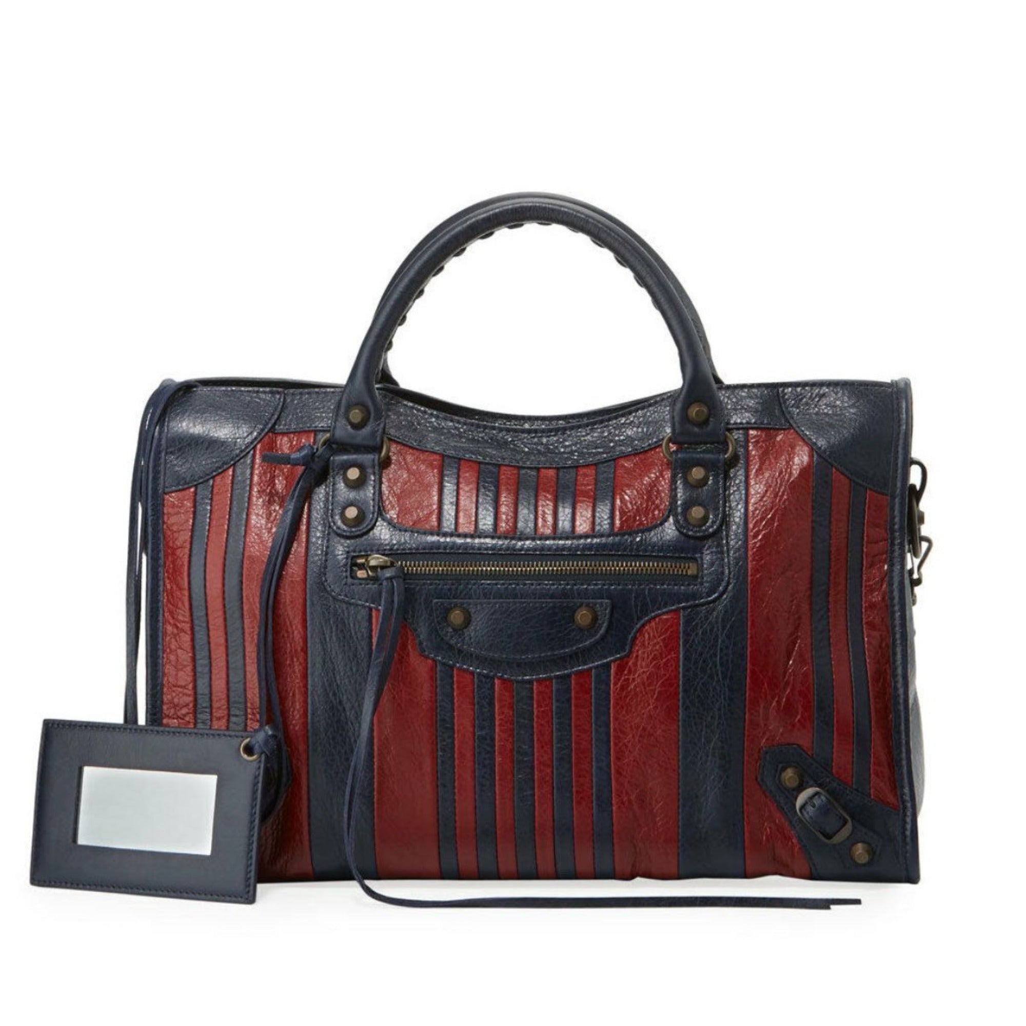 Balenciaga Stripe Satchel: Chic and Versatile Handbag for Everyday -   Shop Bags LLC