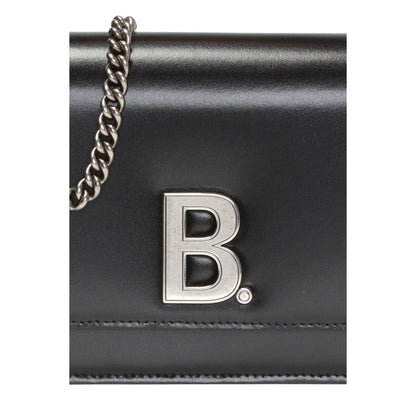 Balenciaga Wallet Bag: Black Bag & Chain Wallet Bag in Calfskin -   Shop Bags LLC 