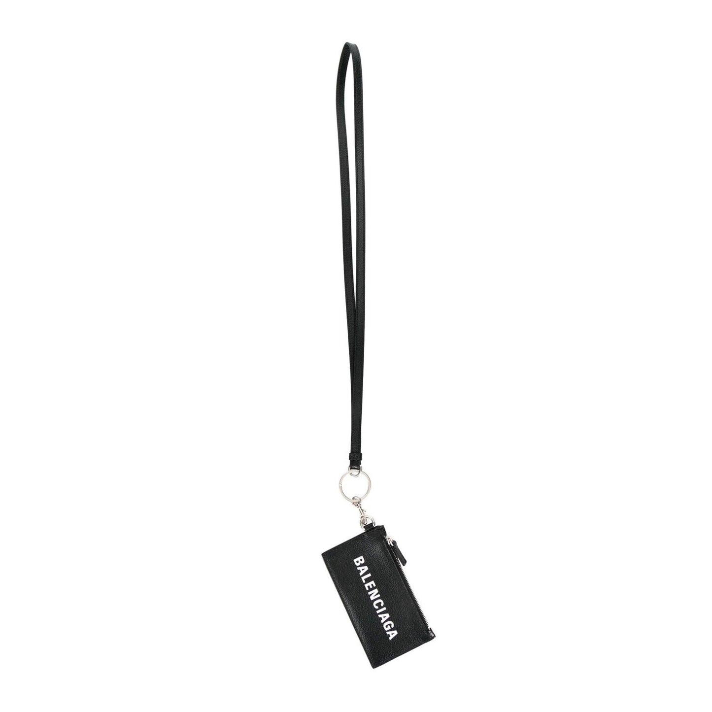 Balenciaga Wallet: Unisex Black Wallet & Card Holder with Lanyard -   Shop Bags LLC 