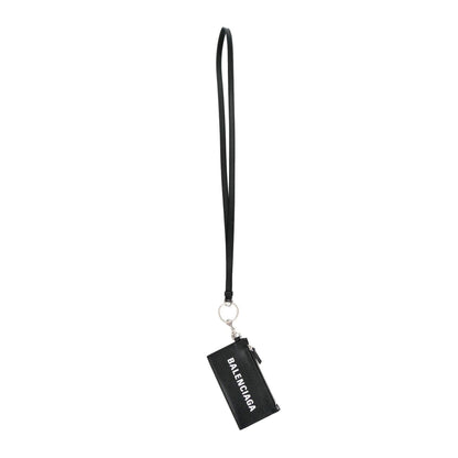 Balenciaga Wallet: Unisex Black Wallet & Card Holder with Lanyard -   Shop Bags LLC 