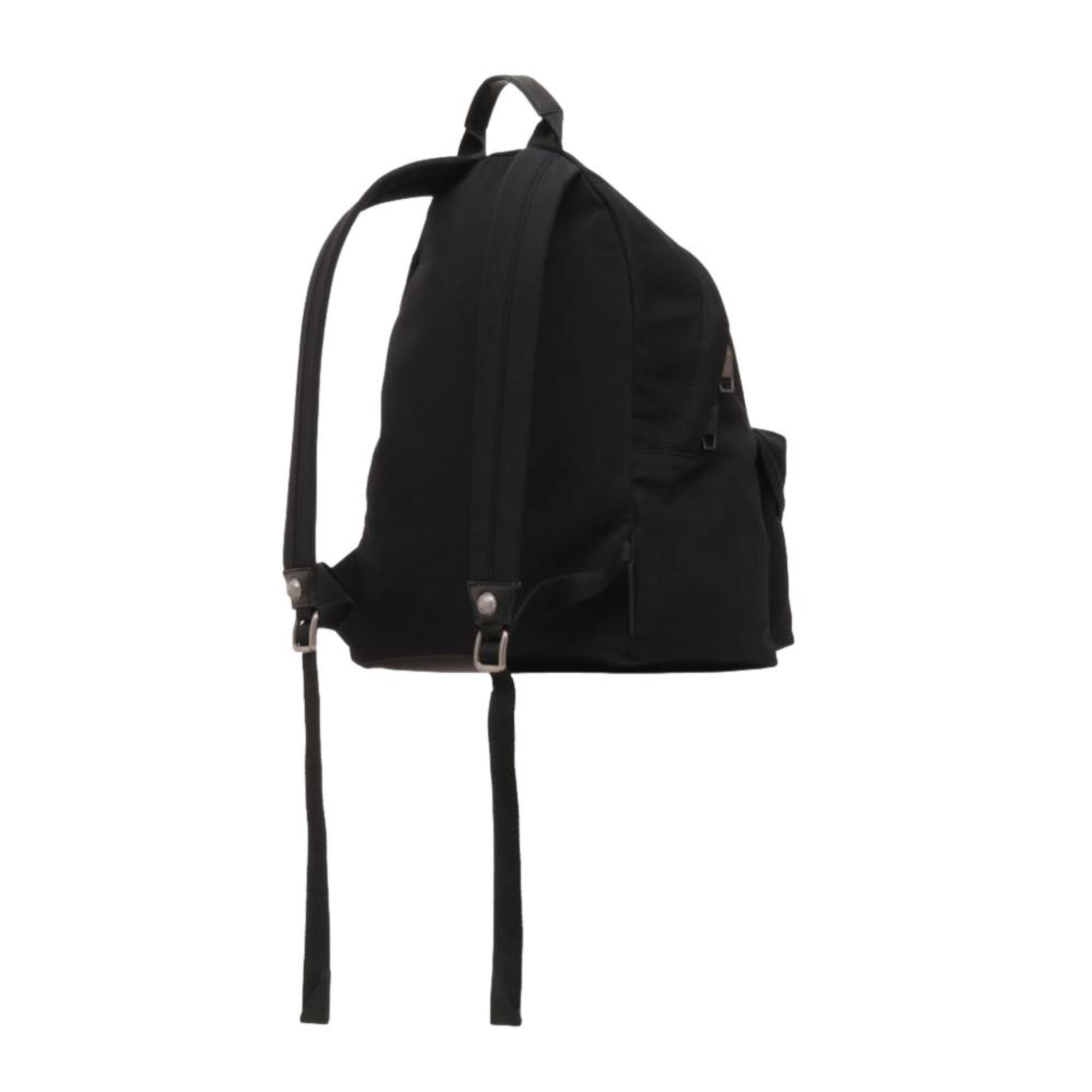 Balmain B-Back Logo Backpack - Sleek Black Nylon & White Accents -   Shop Bags LLC