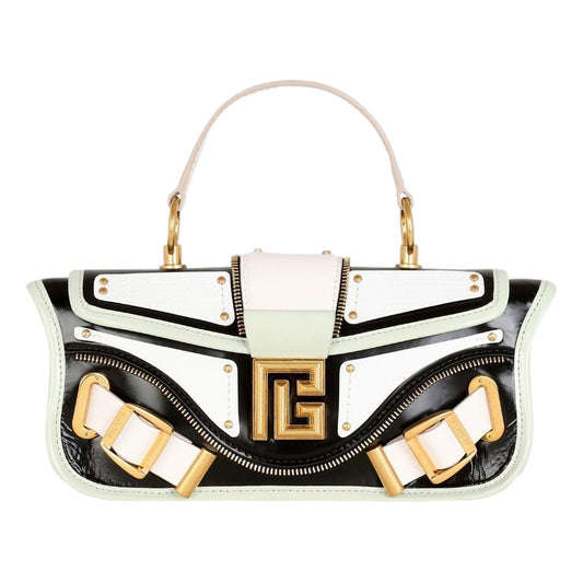 Balmain Blaze Mint Green Leather Baguette - Chic Luxury Handbag -   Shop Bags 