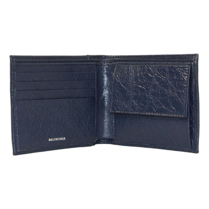 Bifold Wallet - Men's Luxurious Balenciaga Leather Wallet in Blue -   Shop Bags LLC 