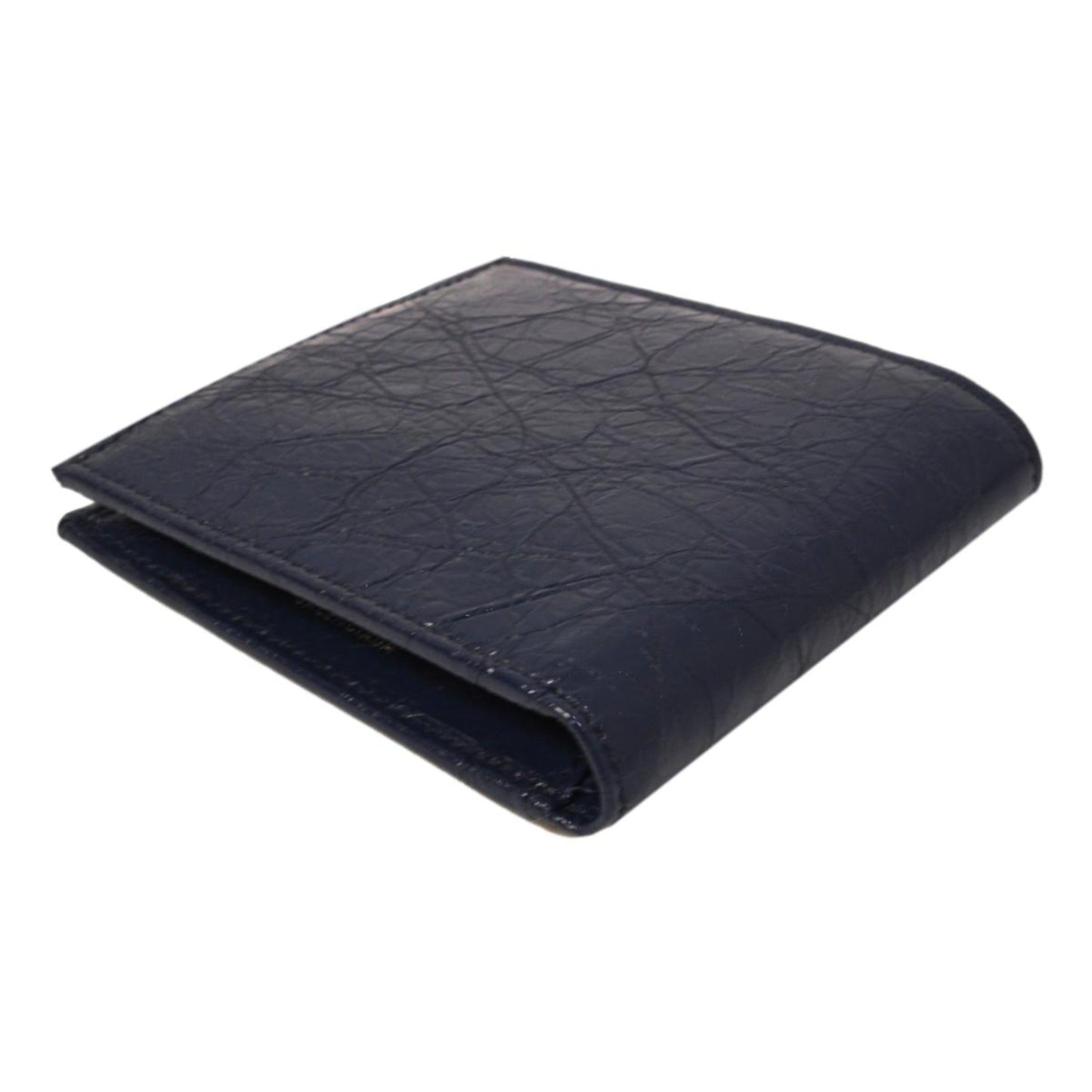 Bifold Wallet - Men's Luxurious Balenciaga Leather Wallet in Blue -   Shop Bags LLC 