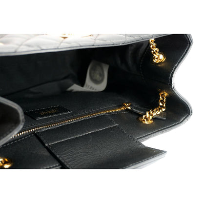 Black Leather Large Tote Bag – Versace Medusa Quilted Sophistication -   Shop Bags LLC 