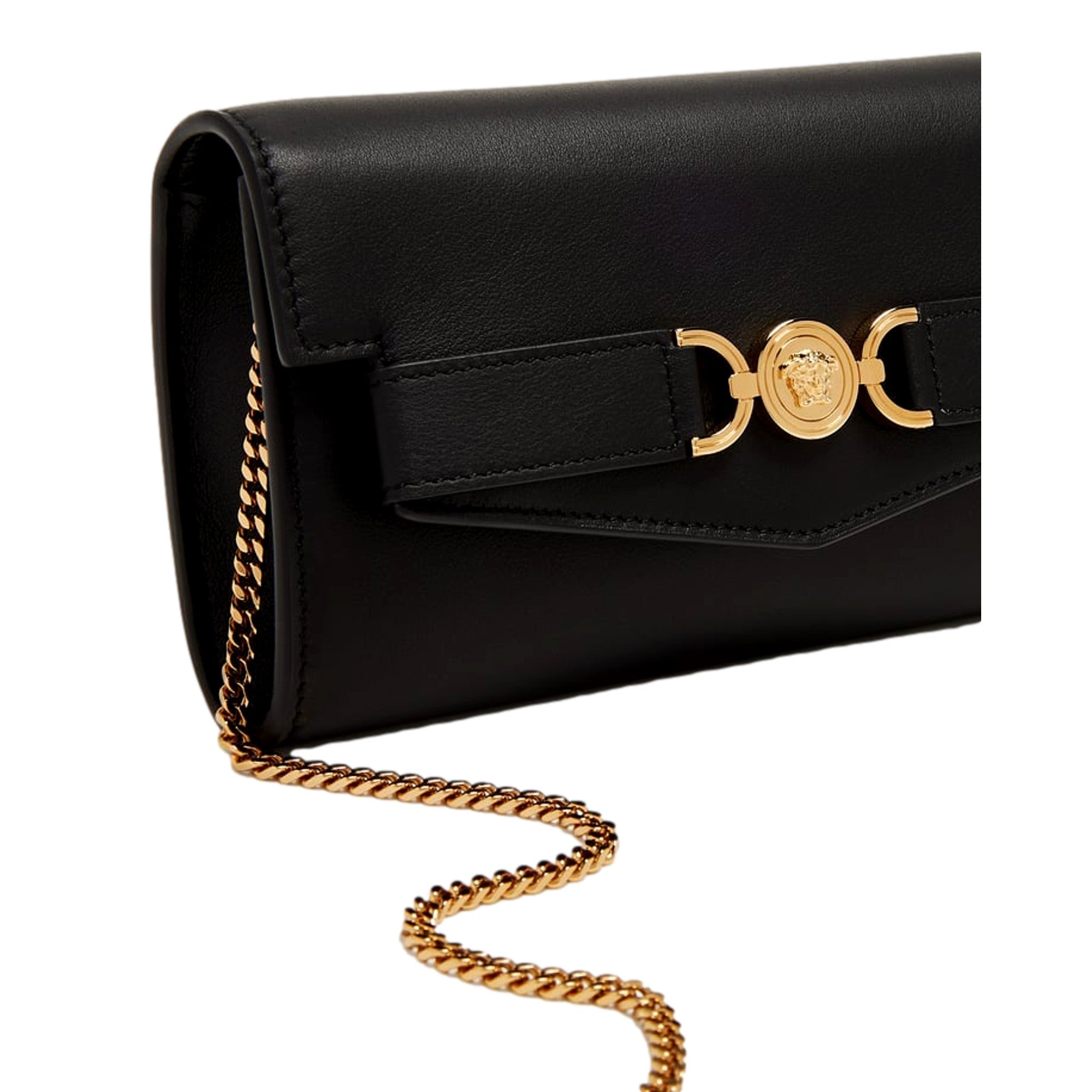 Black Wallet on Chain Crossbody Bag Handbags - Versace Medusa 95 -   Shop Bags LLC
