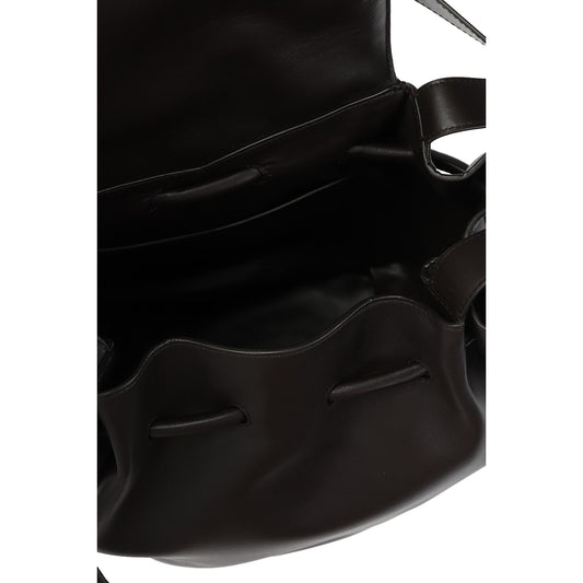Bottega Shoulder Bag - Elegant Black Calfskin for Timeless Style -   Shop Bags LLC 