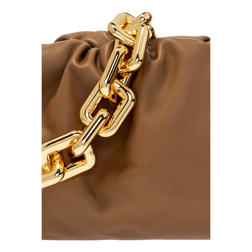 Bottega Veneta Chain Pouch - Luxe Brown Leather Shoulder Bag -   Shop Bags 