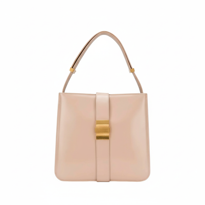 Bottega Veneta Leather Shoulder Bag - Elegant Nude Blush Design -   Shop Bags LLC