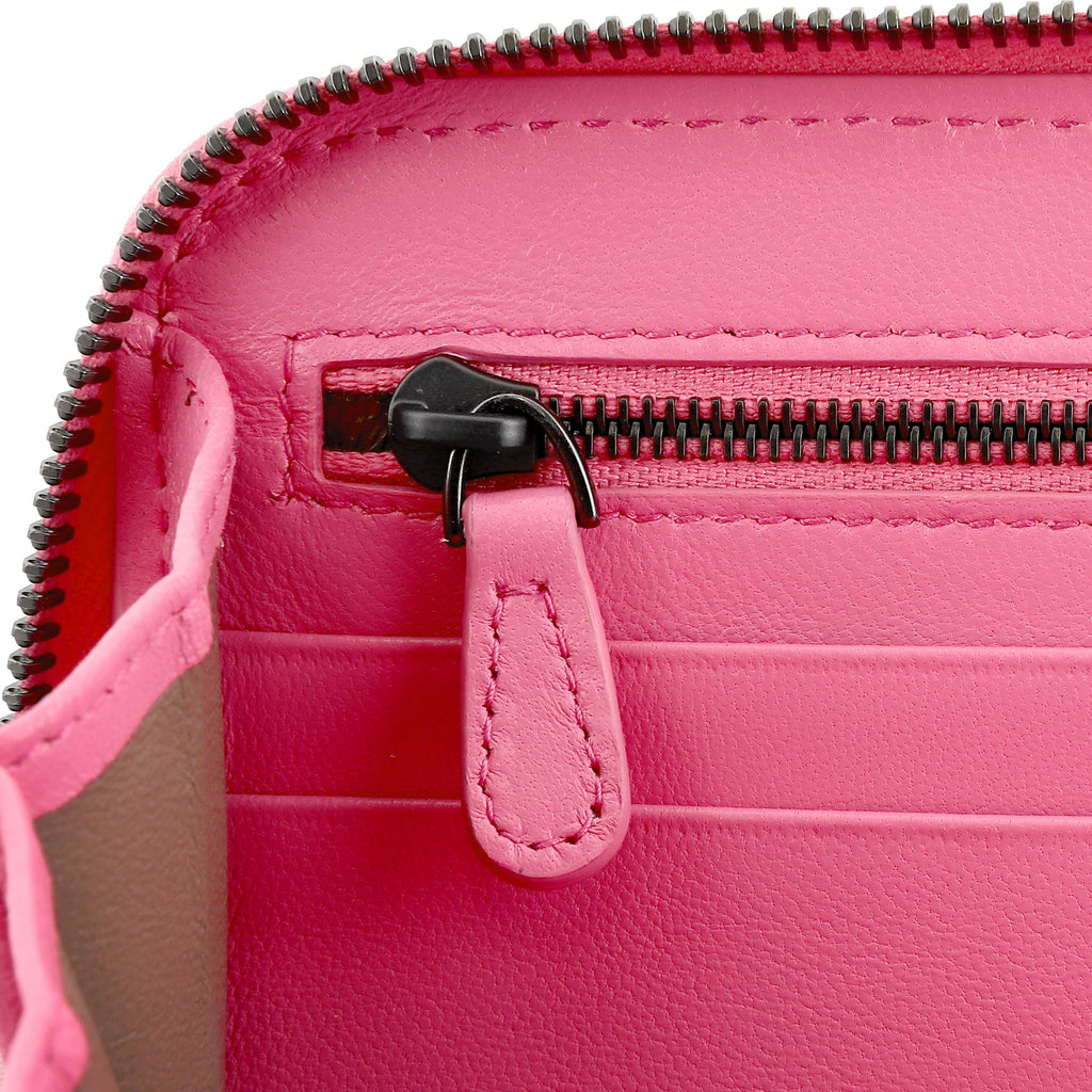 Bottega Veneta Pink Leather Wallet - Luxury with a Cheerful Twist -   Shop Bags LLC 