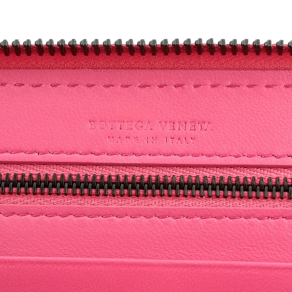 Bottega Veneta Pink Leather Wallet - Luxury with a Cheerful Twist -   Shop Bags LLC 