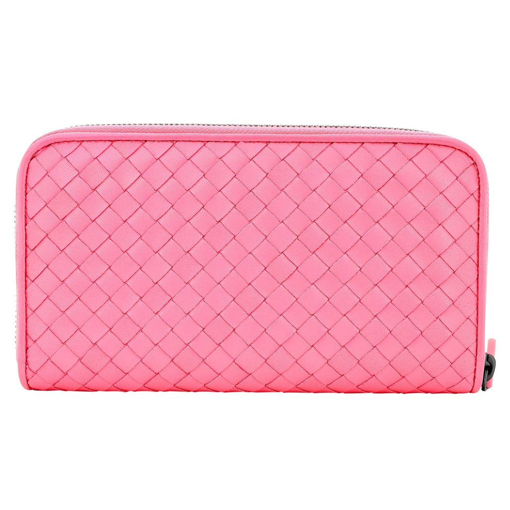 Bottega Veneta Pink Leather Wallet - Luxury with a Cheerful Twist -   Shop Bags LLC 