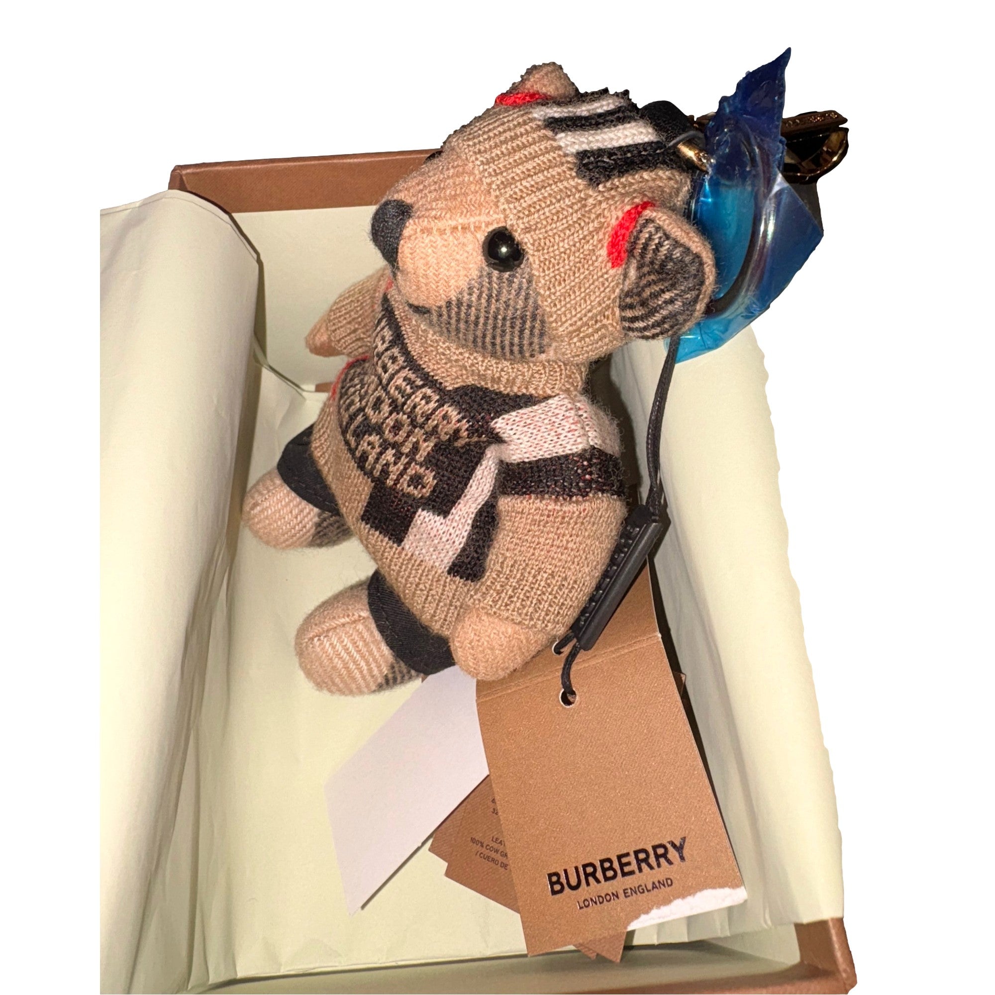 Burberry Thomas Bear Charm: Luxe Elegance for Bags & Keys -   Shop Bags LLC
