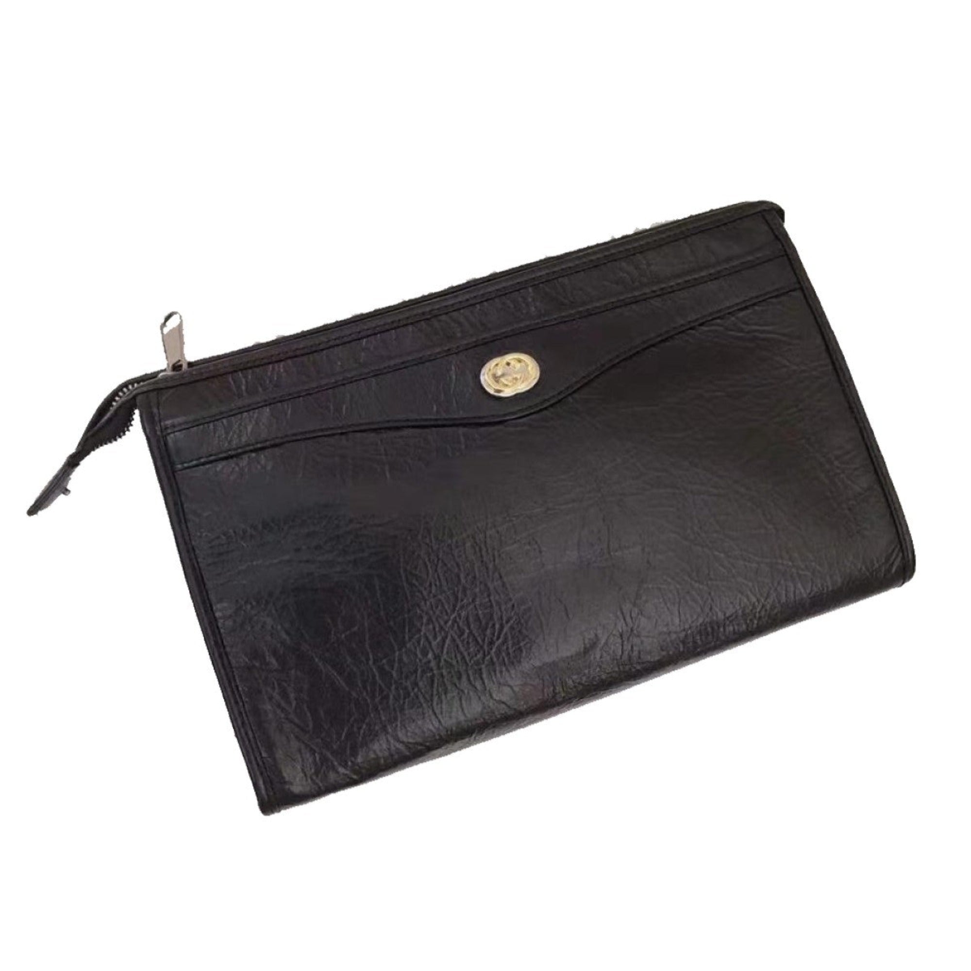 Gucci Pouch Bag | Fluffy Calf Leather Cosmetic Bag | Chic Gucci Bag