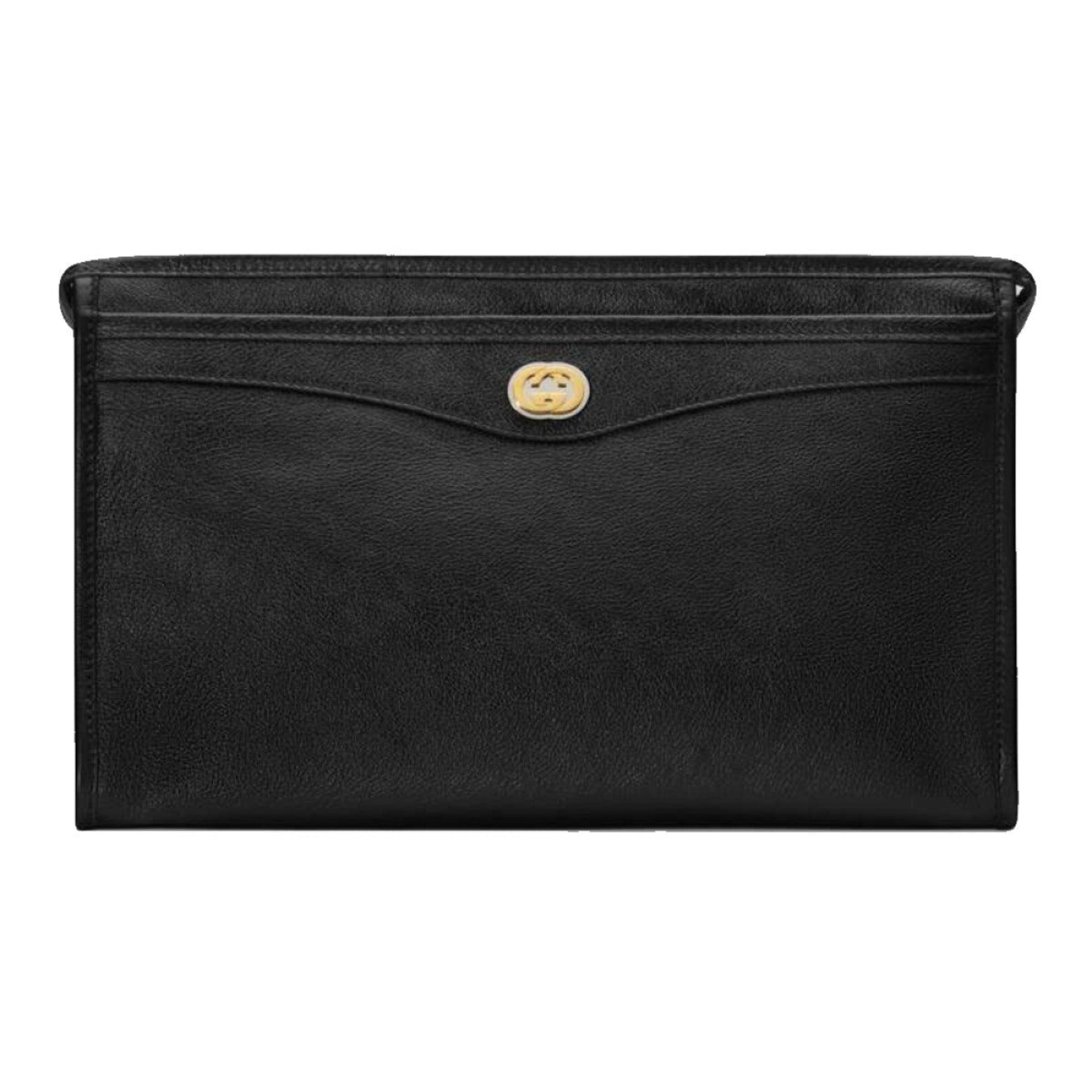 Gucci Pouch Bag | Fluffy Calf Leather Cosmetic Bag | Chic Gucci Bag