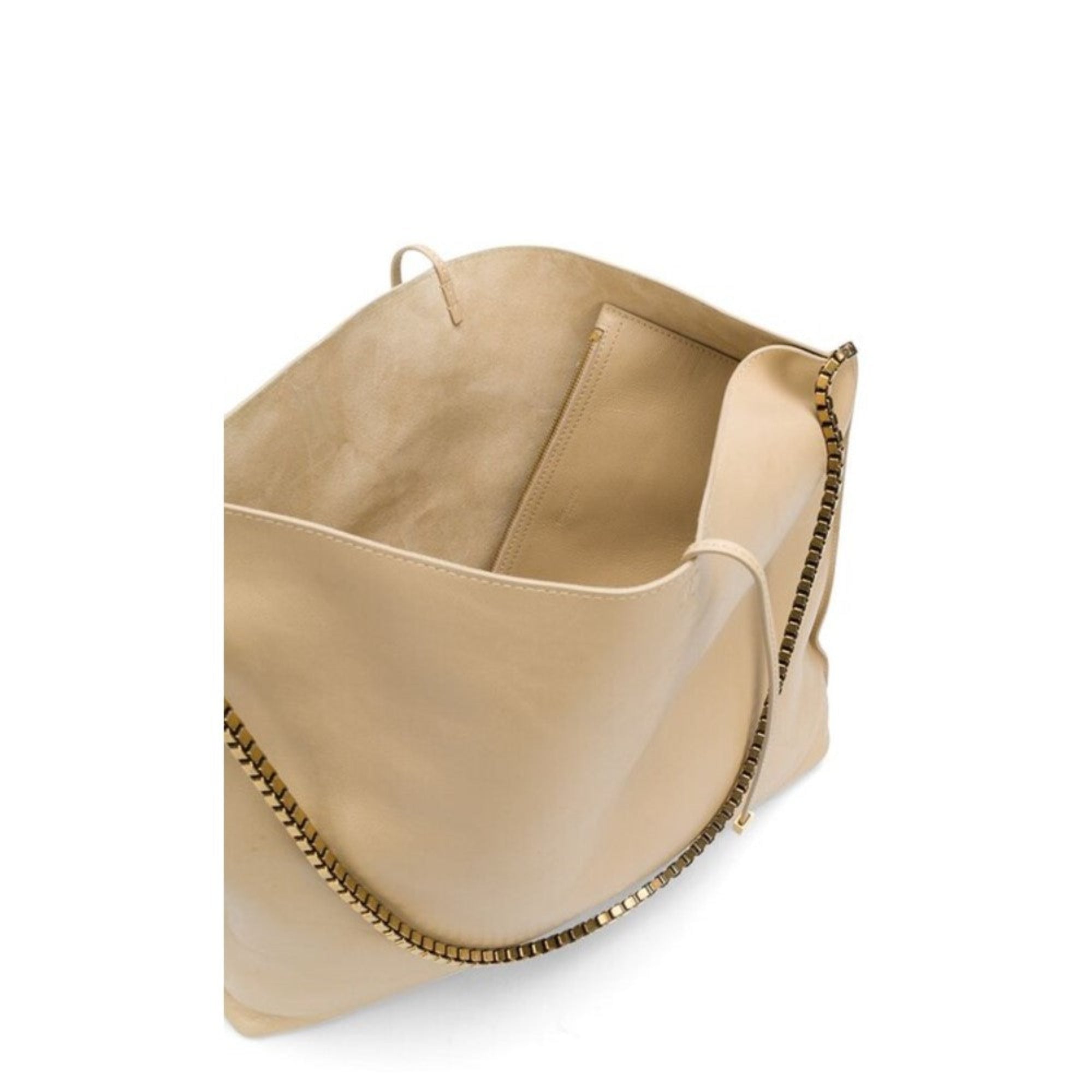 Saint Laurent Suzanne Hobo Bag - Beige Calfskin Elegance