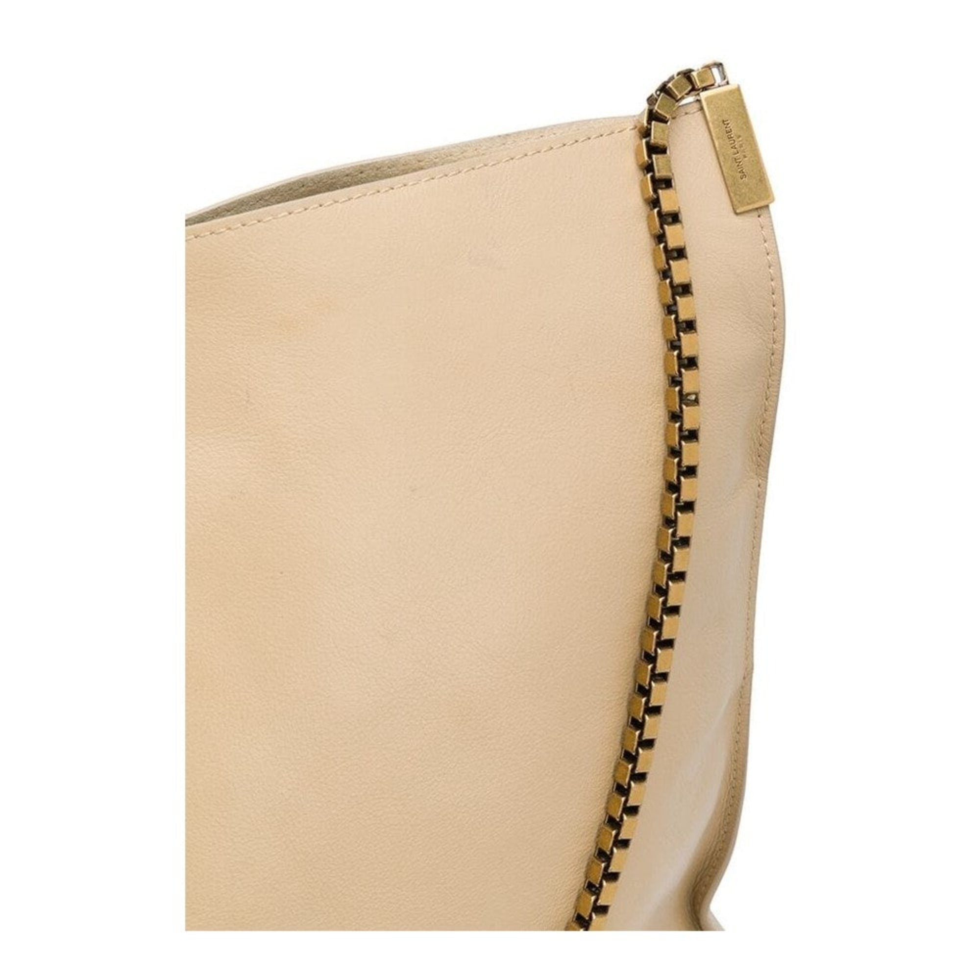 Saint Laurent Suzanne Hobo Bag - Beige Calfskin Elegance
