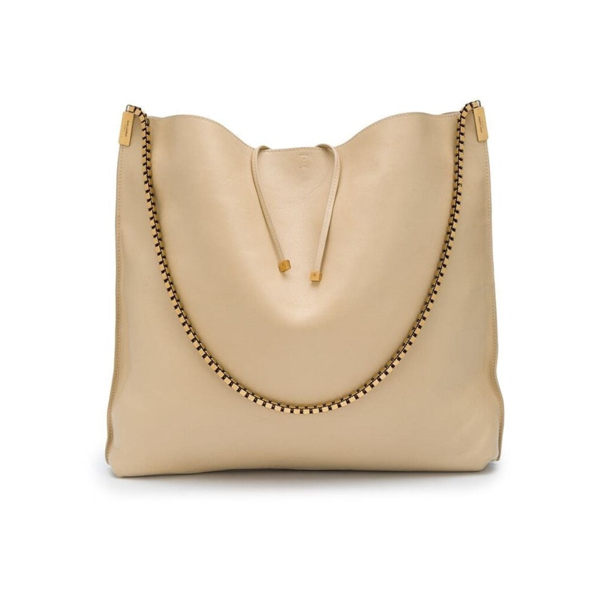 Saint Laurent Suzanne Hobo Bag - Beige Calfskin Elegance