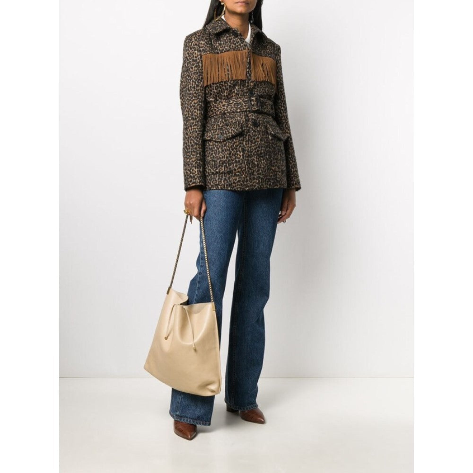 Saint Laurent Suzanne Hobo Bag - Beige Calfskin Elegance