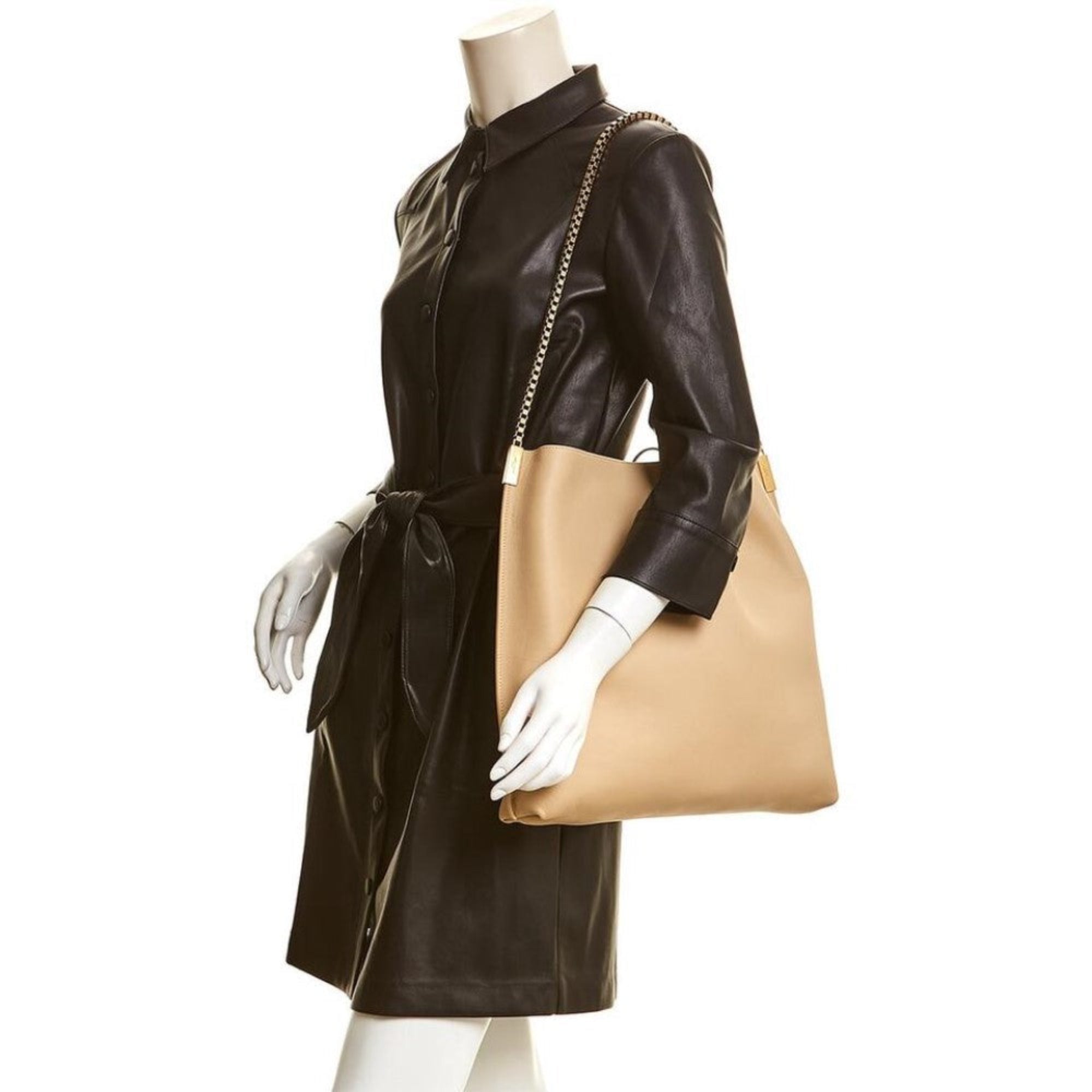 Saint Laurent Suzanne Hobo Bag - Beige Calfskin Elegance