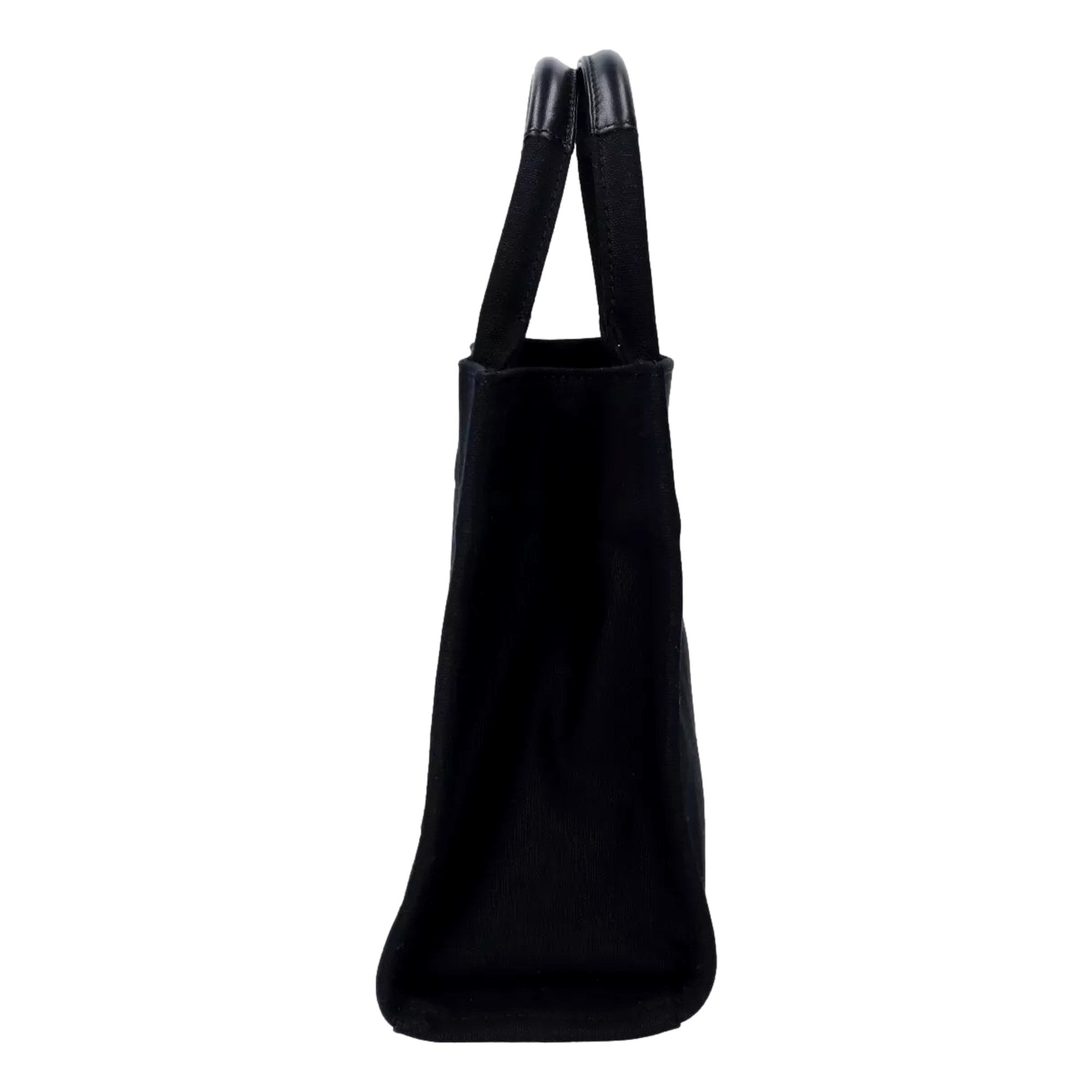 Versace Bag: Nero Mini Tote Bag - Chic Studded Logo Tote Bag