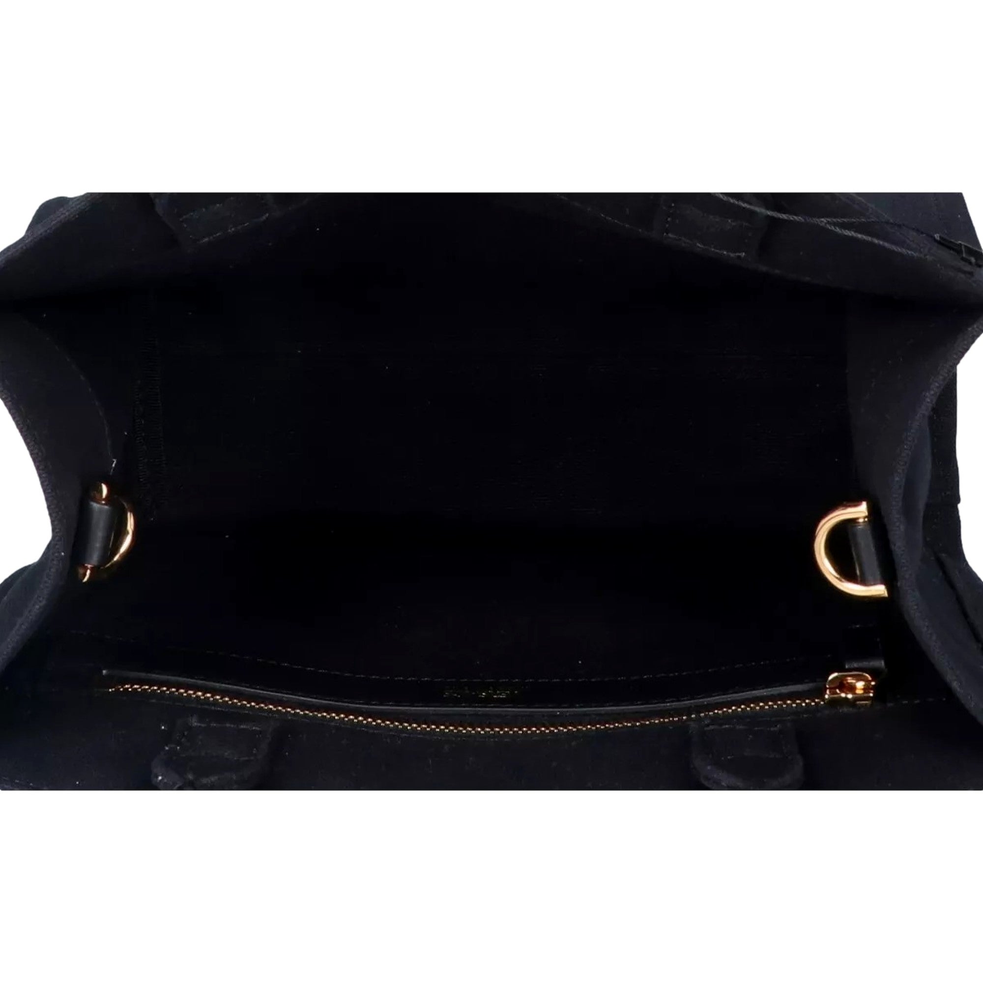 Versace Bag: Nero Mini Tote Bag - Chic Studded Logo Tote Bag