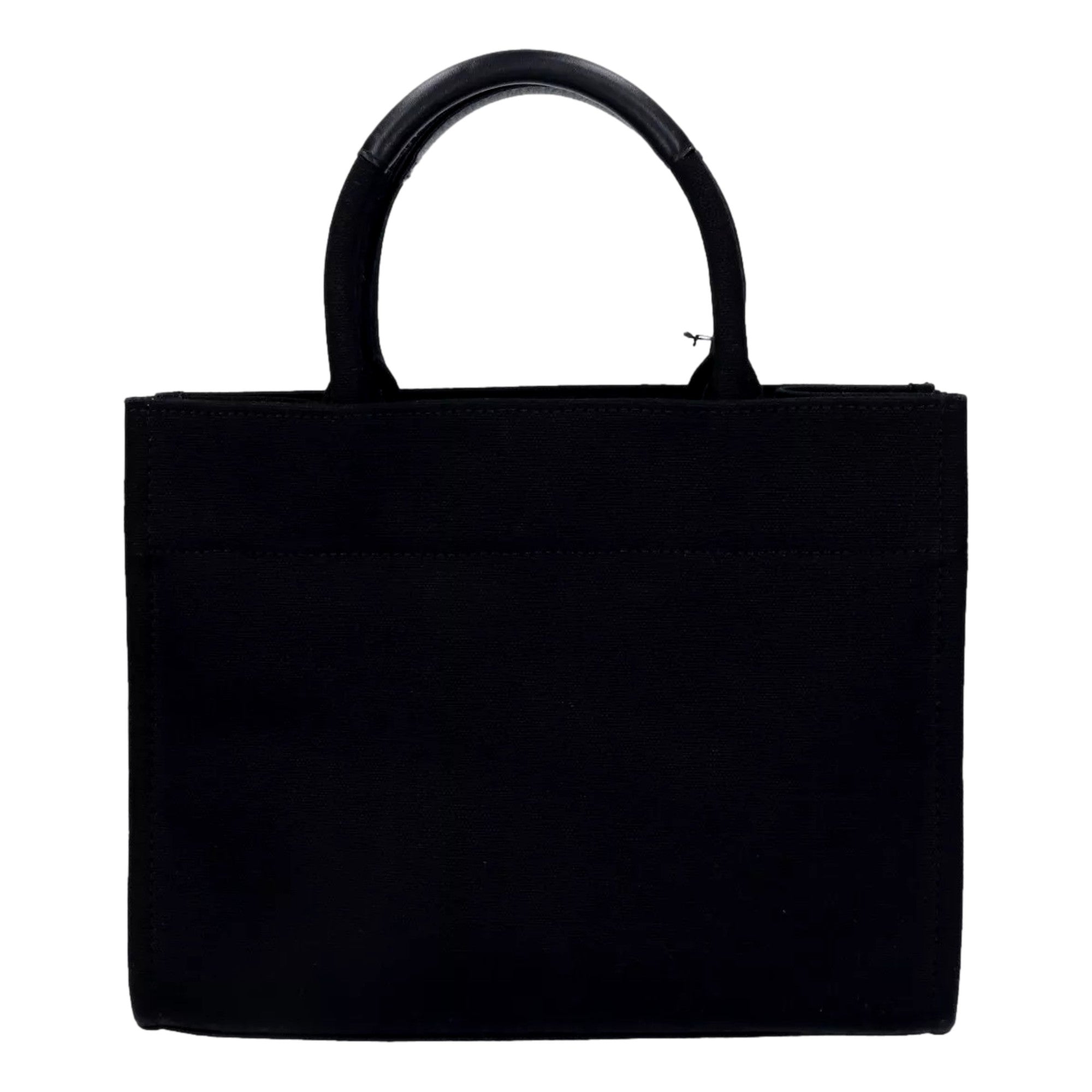 Versace Bag: Nero Mini Tote Bag - Chic Studded Logo Tote Bag
