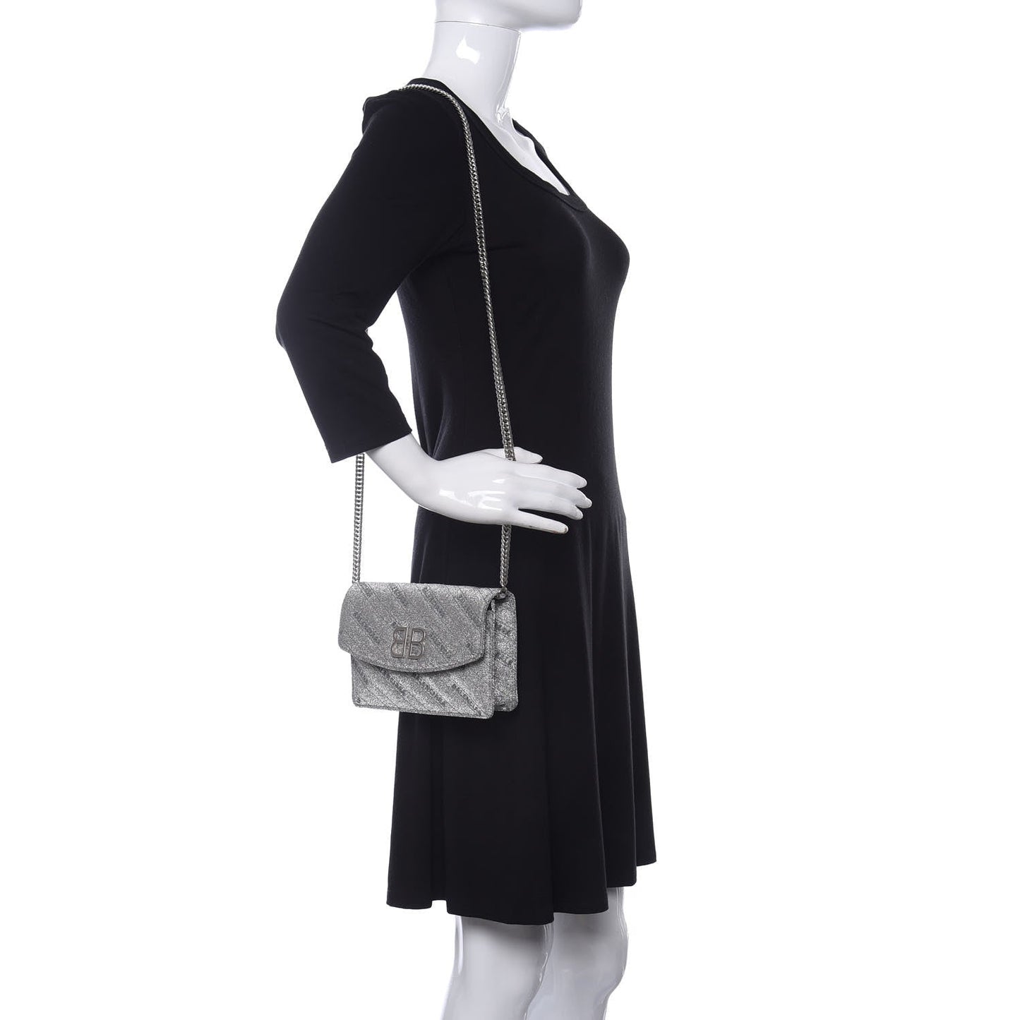 Chain Bag & Leather Wallet: Balenciaga Glitter Leather Bag Luxe -   Shop Bags LLC 