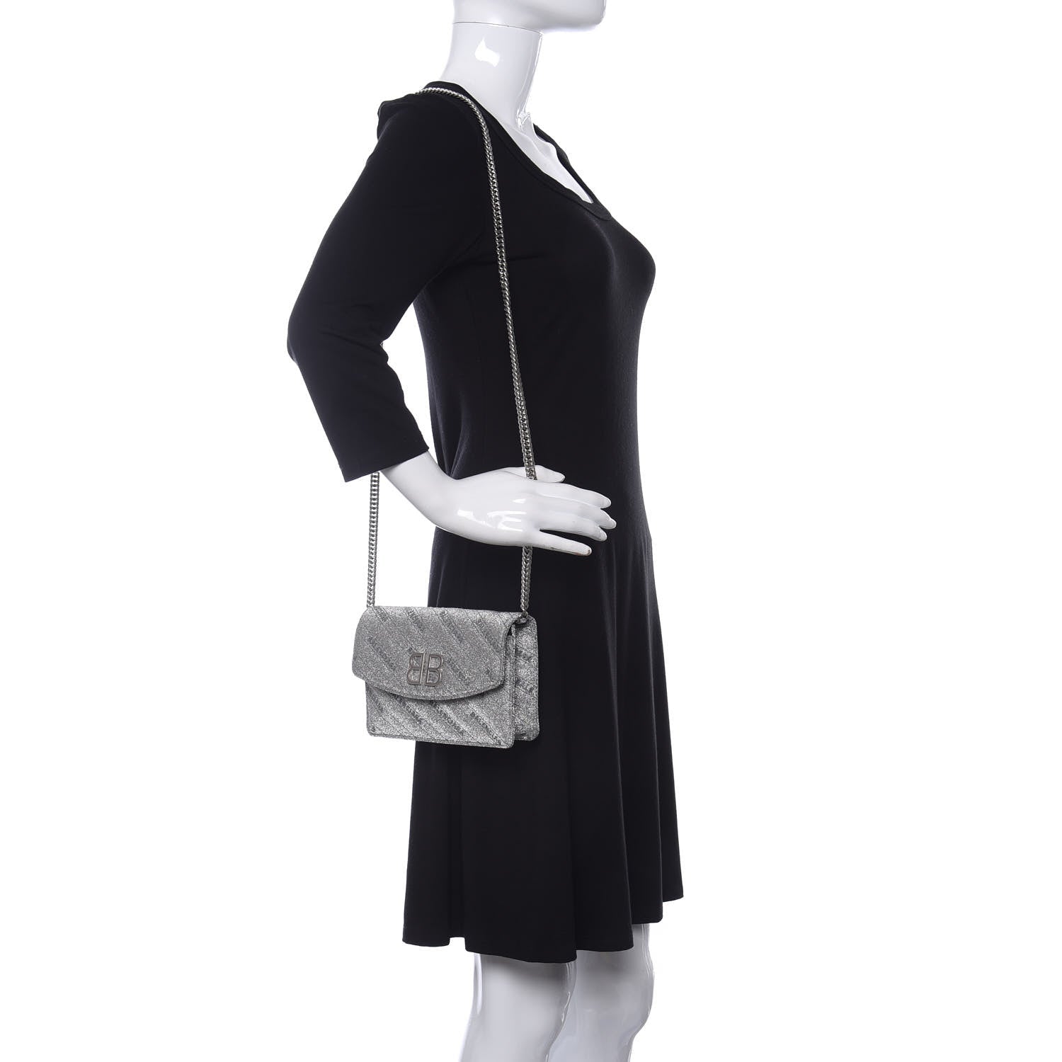 Chain Bag & Leather Wallet: Balenciaga Glitter Leather Bag Luxe -   Shop Bags LLC 