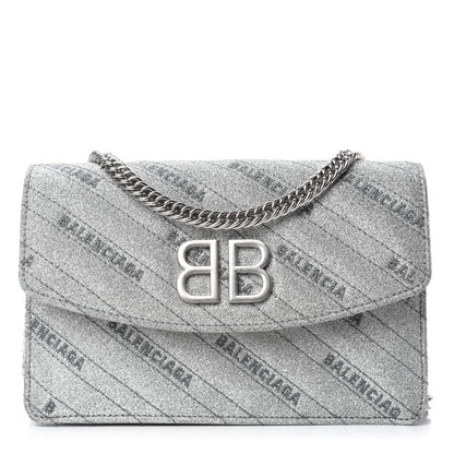 Chain Bag & Leather Wallet: Balenciaga Glitter Leather Bag Luxe -   Shop Bags LLC 