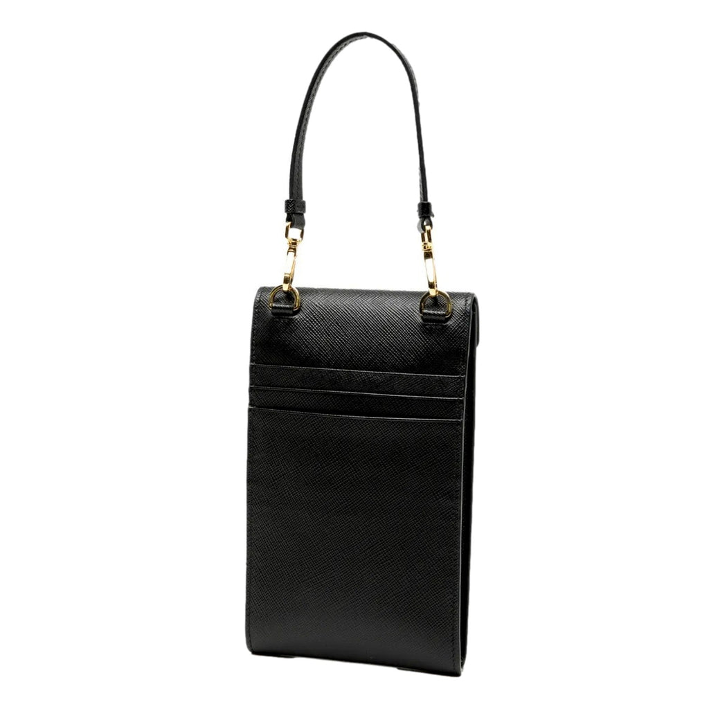 Chain Strap Mini Bag Handbags - Prada Saffiano Lux Black Elegance -   Shop Bags LLC