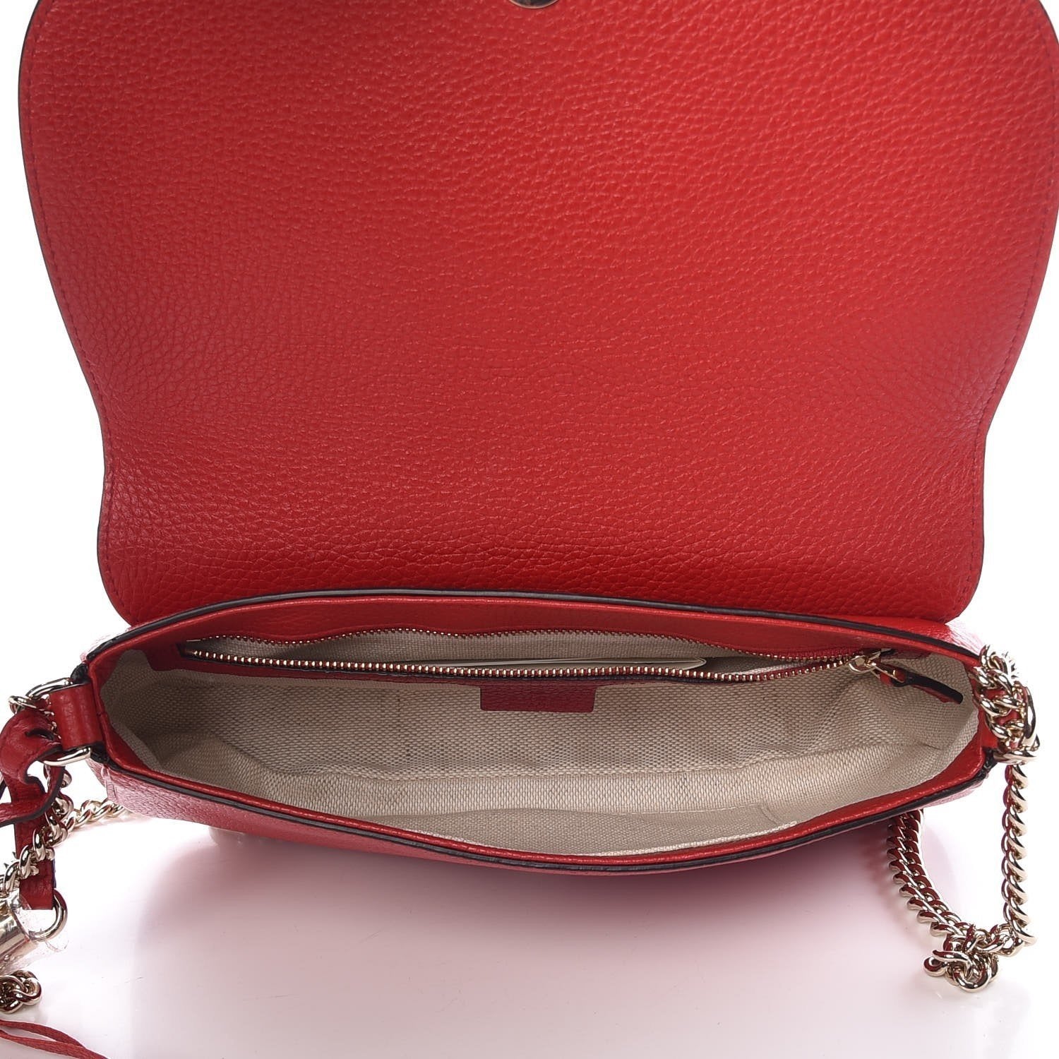 Gucci Soho Disco Red Leather Bag - Stylish Crossbody for Any Occasion