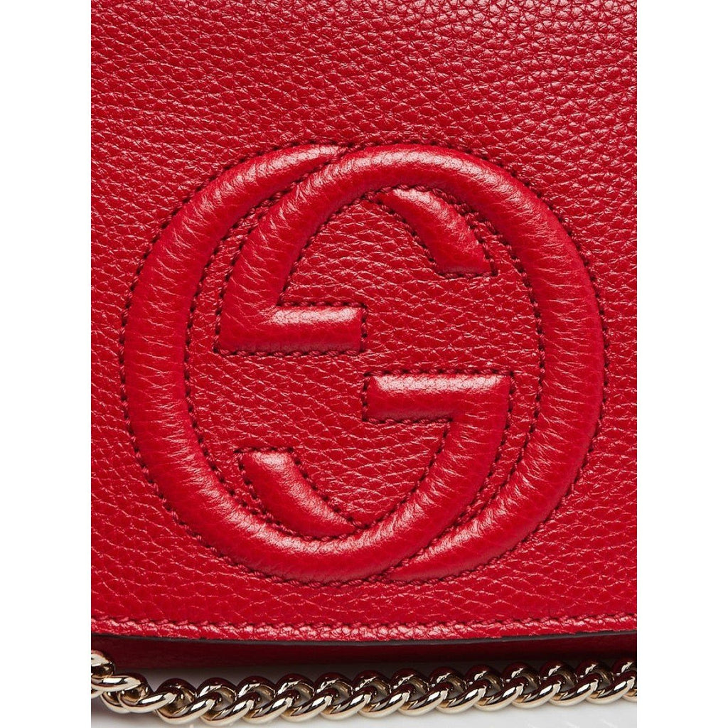 Gucci Soho Disco Red Leather Bag - Stylish Crossbody for Any Occasion