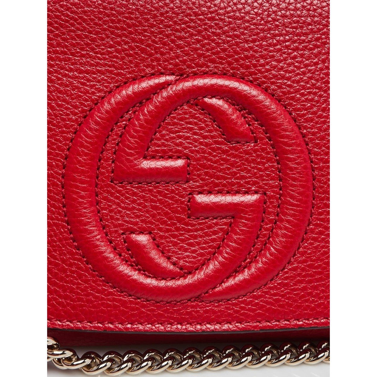 Gucci Soho Disco Red Leather Bag - Stylish Crossbody for Any Occasion