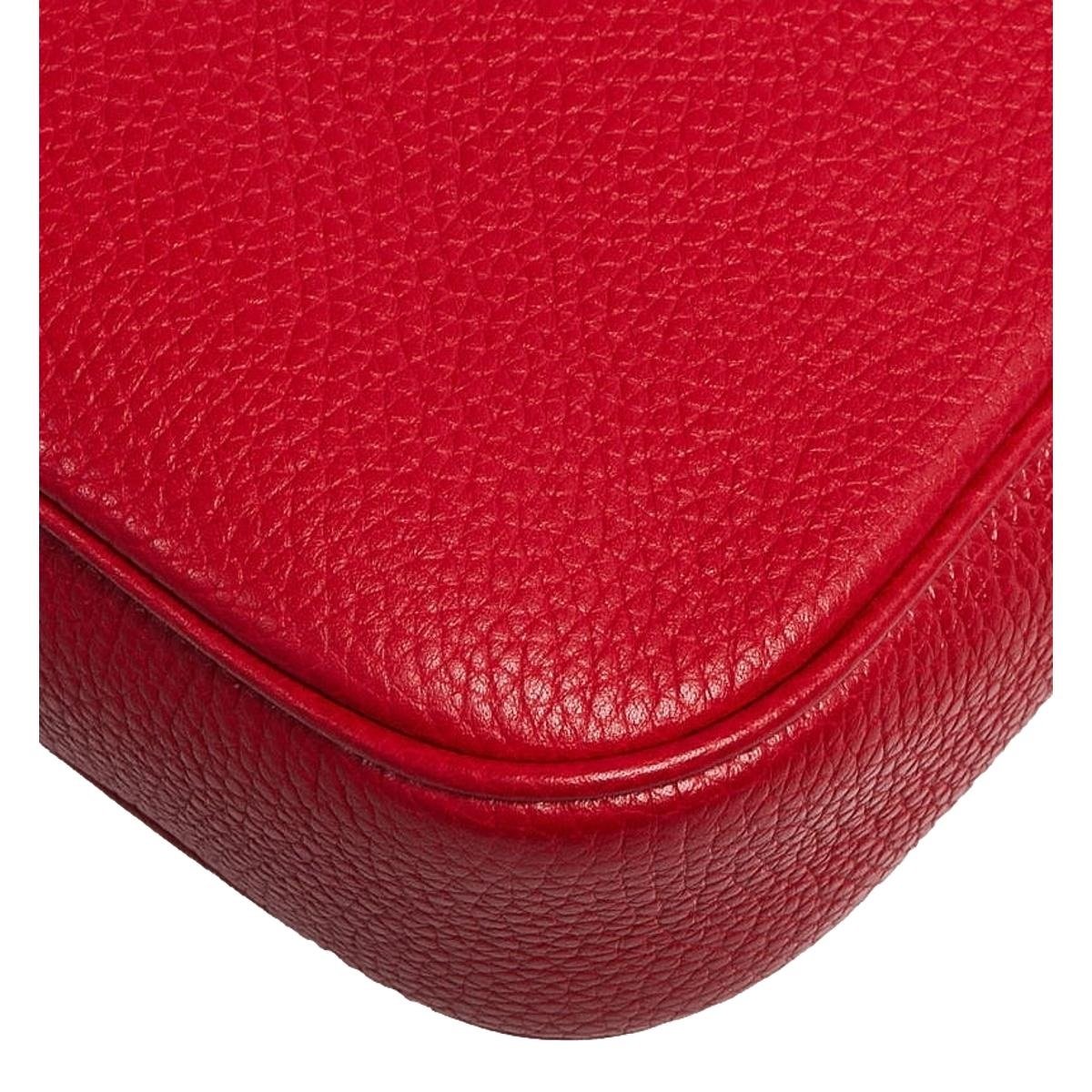 Gucci Soho Disco Red Leather Bag - Stylish Crossbody for Any Occasion