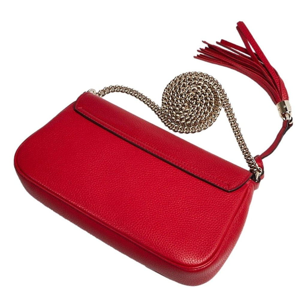 Gucci Soho Disco Red Leather Bag - Stylish Crossbody for Any Occasion