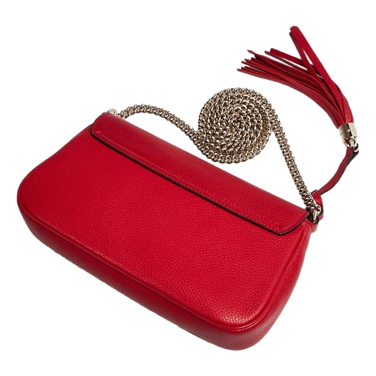 Gucci Soho Disco Red Leather Bag - Stylish Crossbody for Any Occasion