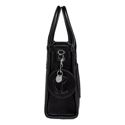 Christian Louboutin Black Bag Charm Keychain - Luxury Leather -   Shop Bags LLC