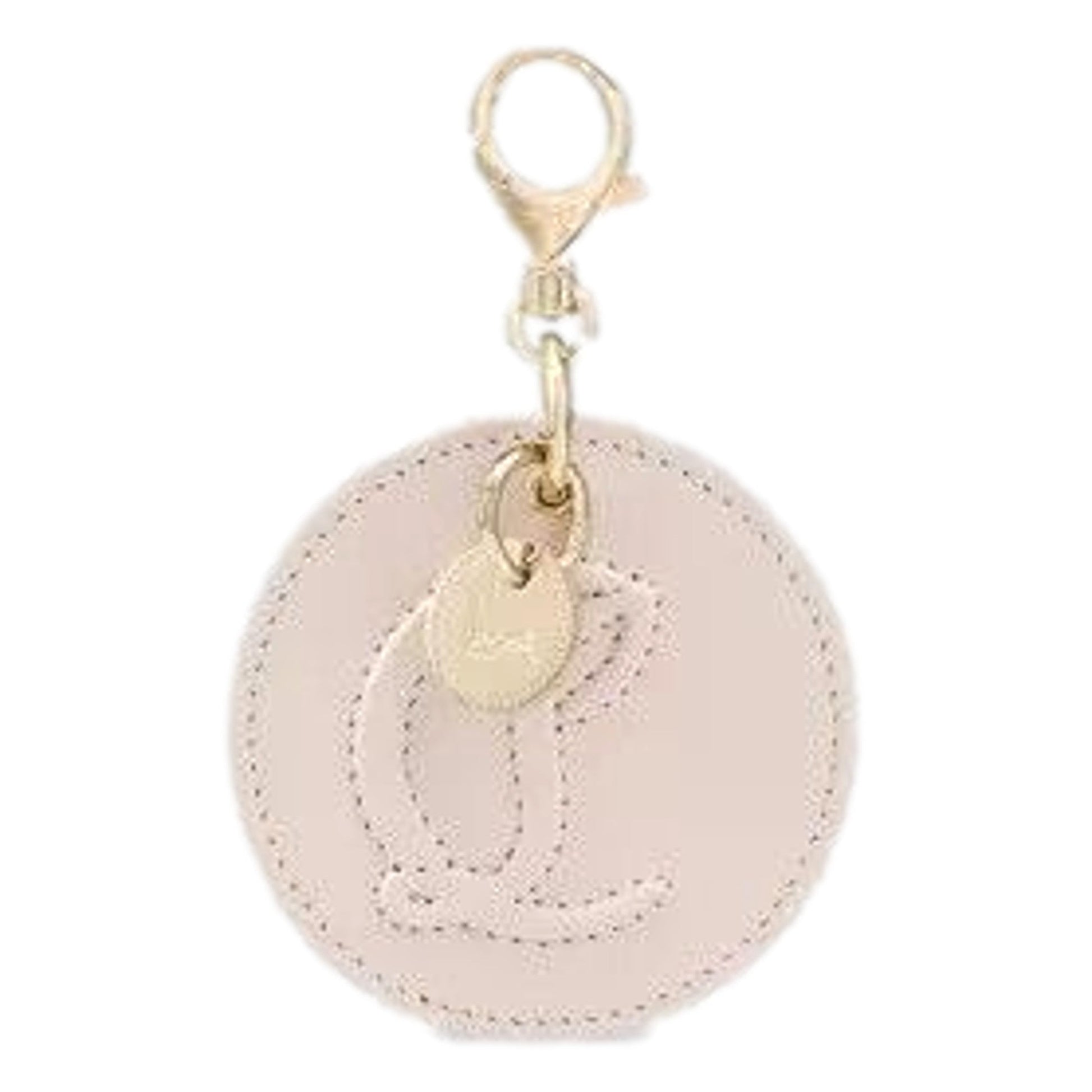 Christian Louboutin Leather Bag Charm Keychain in Leche Cream -   Shop Bags LLC