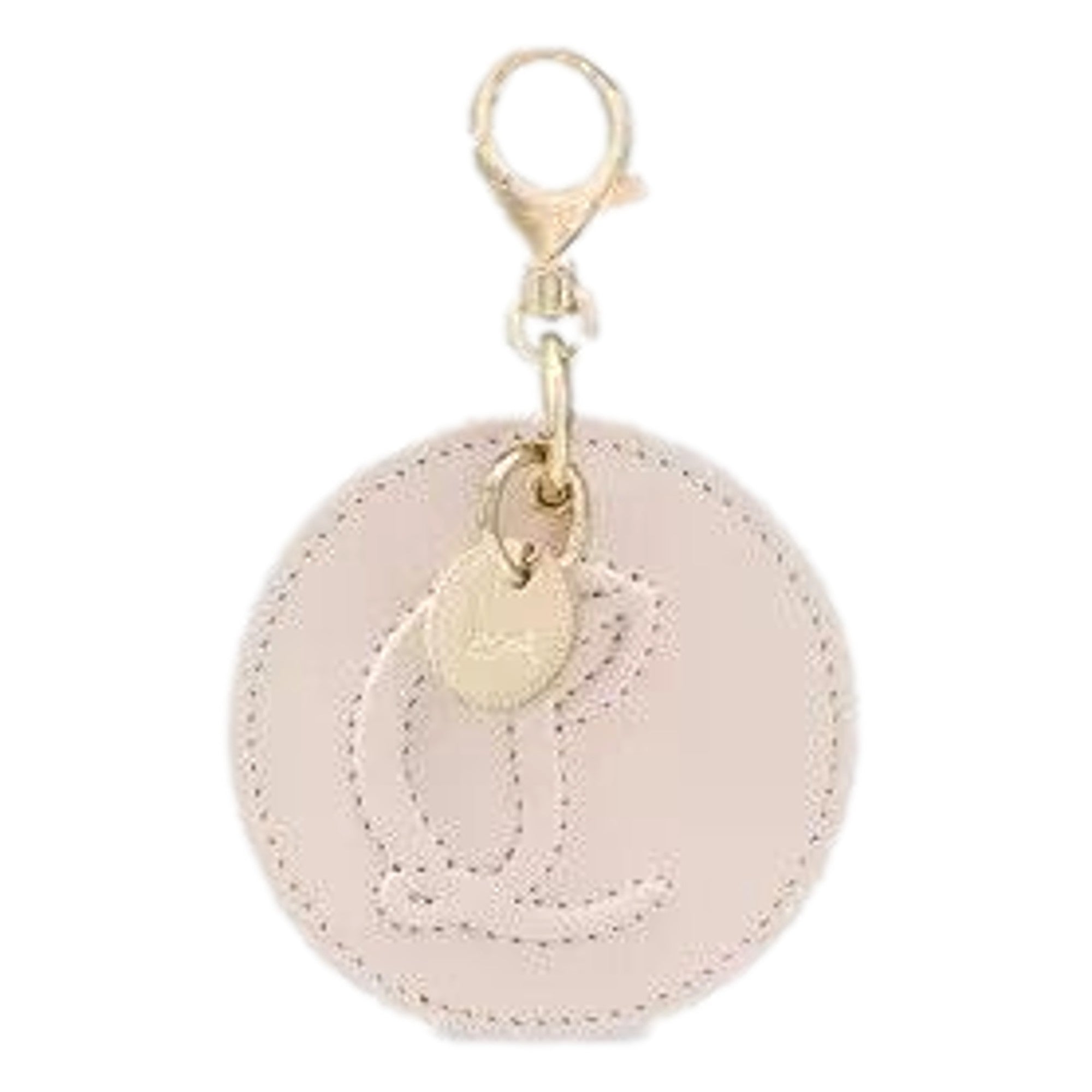 Christian Louboutin Leather Bag Charm Keychain in Leche Cream -   Shop Bags LLC
