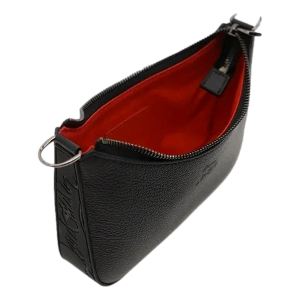 Christian Louboutin Loubila Black Leather Mini Bag - Chain Strap Charm -   Shop Bags LLC