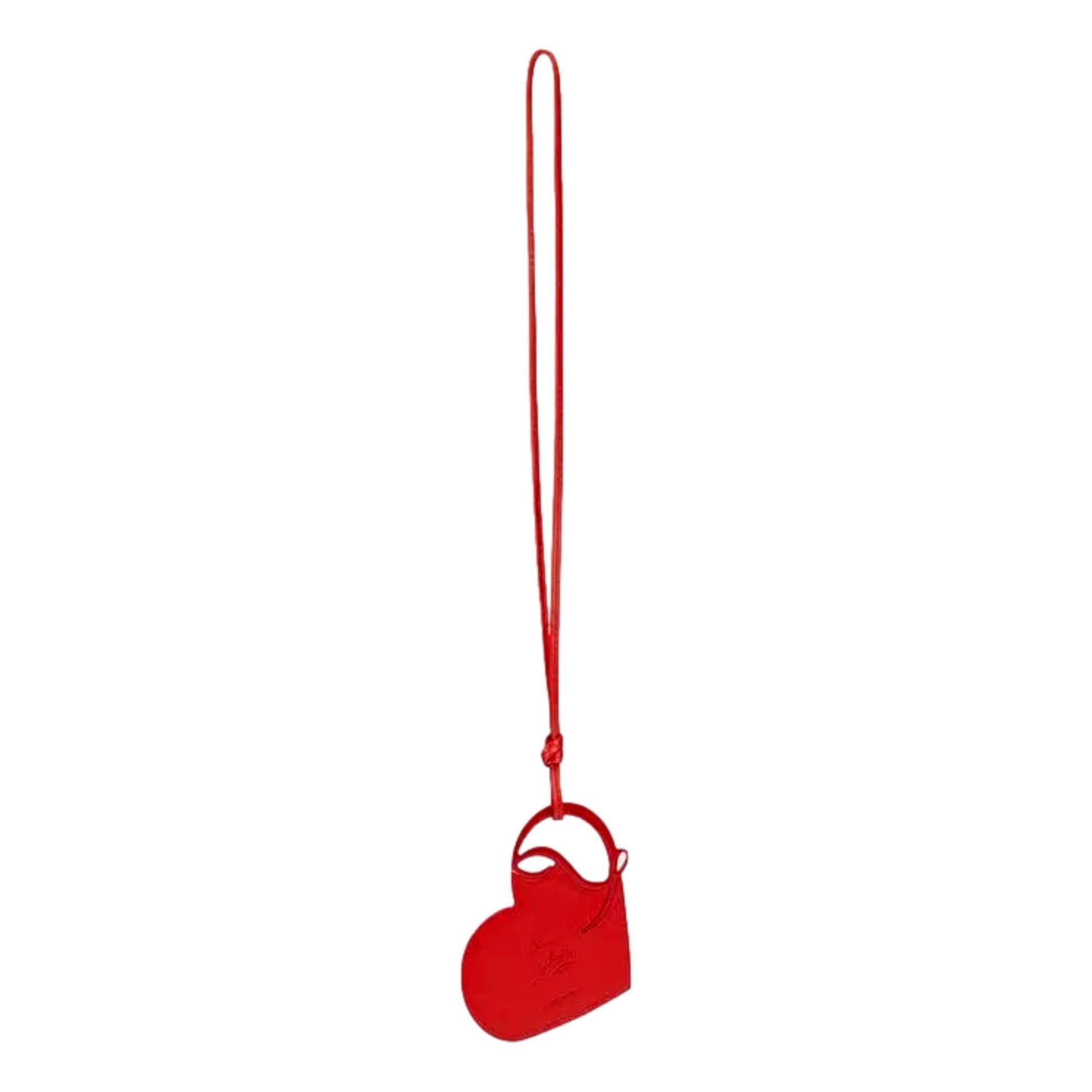 Christian Louboutin Red Heart Leather Charm - Elevate Your Style -   Shop Bags LLC