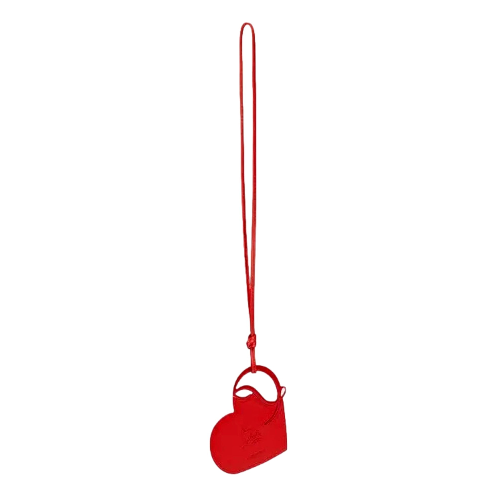 Christian Louboutin Red Heart Leather Charm - Elevate Your Style -   Shop Bags LLC