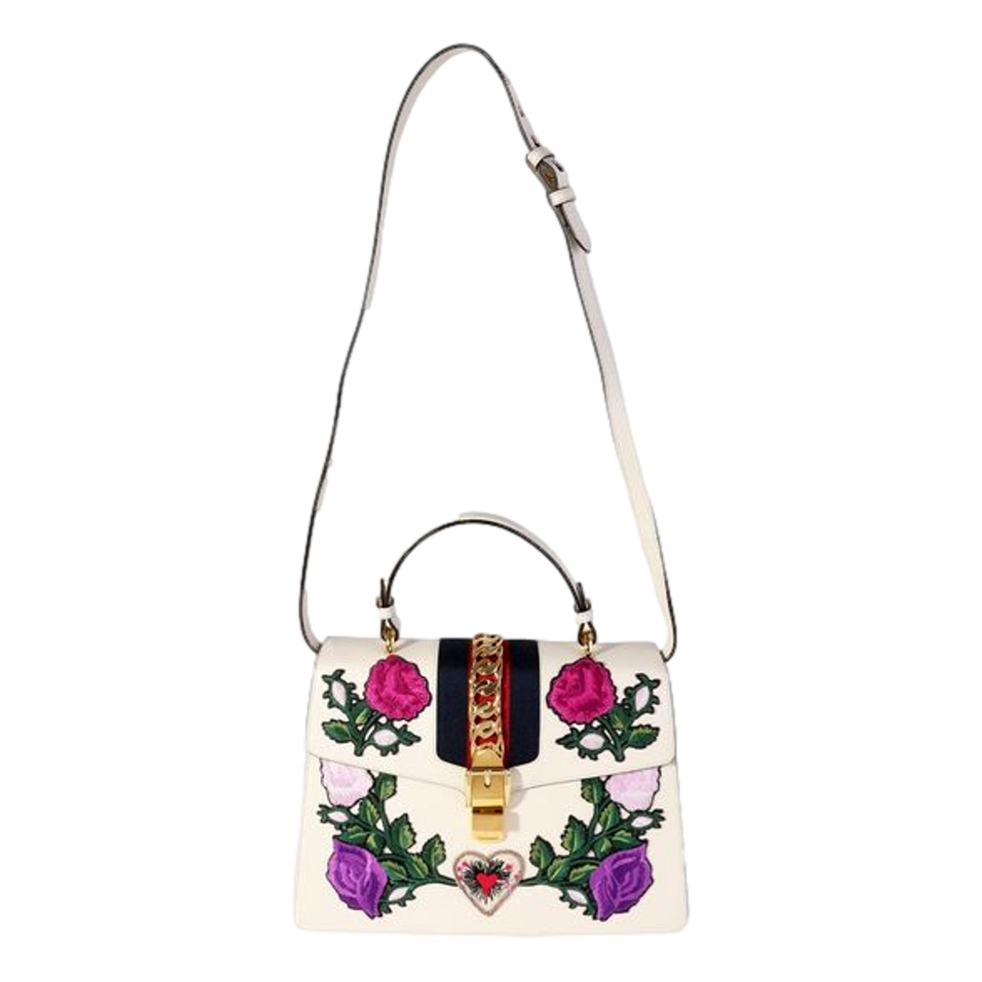 Gucci Sylvie Medium Bag: Embroidered Luxury with Iconic Details